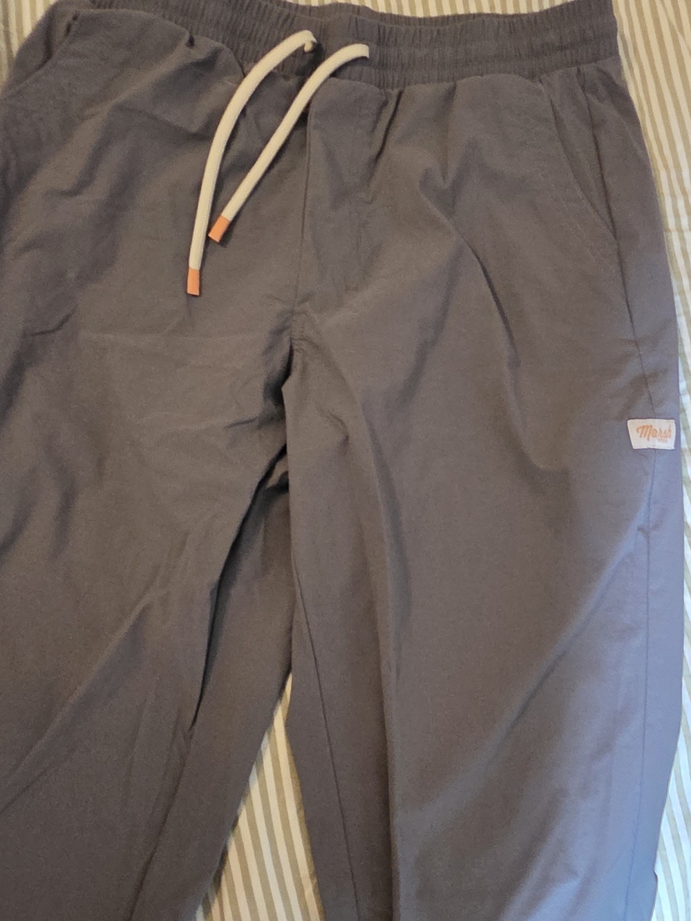 Men's Gray Drawstring Pants - Casual Jogger Style